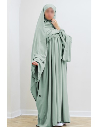Abaya Malika av Umm Hafsa – Vatten grön-Abaya Malika-Maktaba-Ahloulhadith