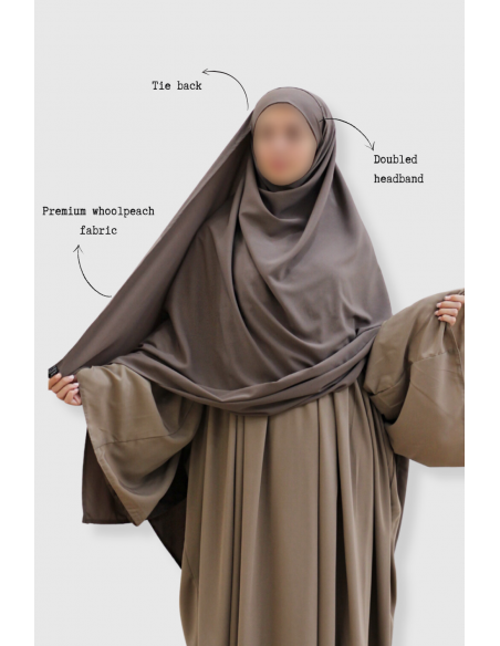 Hijab PAE XXL da Umm Hafsa – Preto