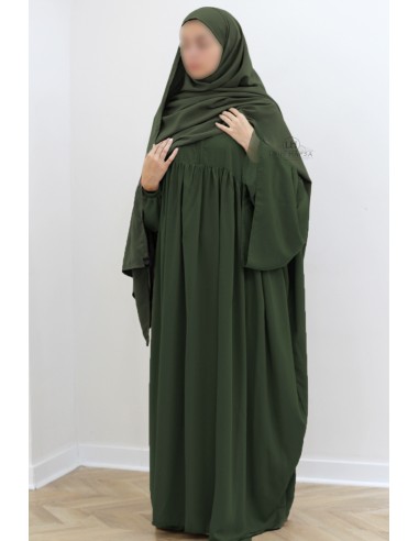 Abaya Malika av Umm Hafsa - Khaki-Abaya Malika-Maktaba-Ahloulhadith