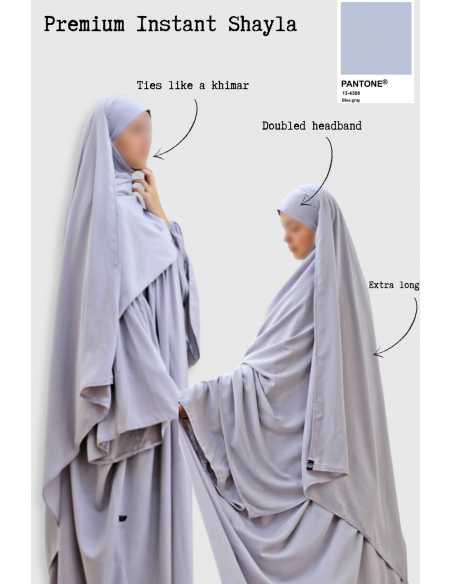 Shayla XXL by Umm Hafsa - Blue Grey