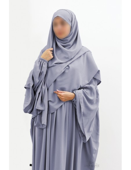 PAE XXL Hijab von Umm Hafsa – Cool Grau