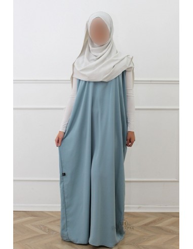 Mouwloze onder-abaya van Umm Hafsa – Rookblauw-Under Abaya-Maktaba-Ahloulhadith