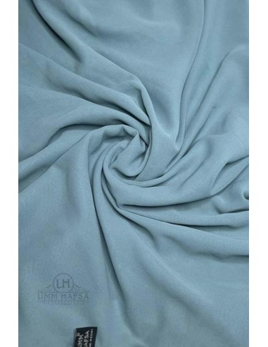 Adjustable one-layer niqab Umm Hafsa – Smoky blue-Niqab 1 Veil-Maktaba-Ahloulhadith