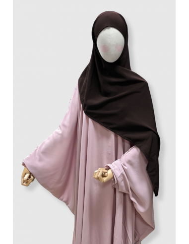 Hijab PAE da bambina di Umm Hafsa – Marrone-Hijab / Khimar bambino-Maktaba-Ahloulhadith