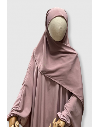 Hijab PAE para Niñas de Umm Hafsa – Taupe Rosado-Hijab / Khimar niño-Maktaba-Ahloulhadith
