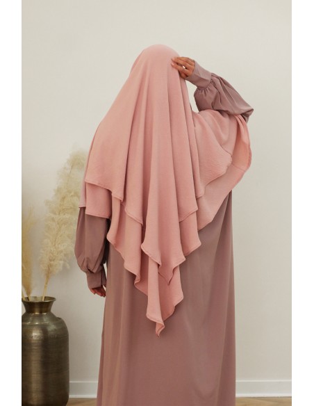 SAFWA Jazz Khimar – 2 Lagen – Roze