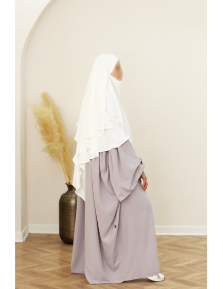 SAFWA Jazz Khimar – 2 Layers – Off-white