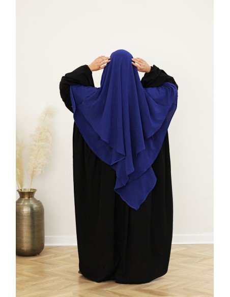 Khimar Jazz met 2 sluiers SAFWA – Koninklijk blauw