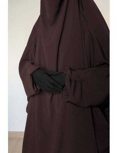 Jilbab 2 peças "saia" clássica Umm Hafsa - Castanho-Jilbab Umm Hafsa-Maktaba-Ahloulhadith