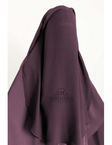 Niqab/Sitar 3 sluiers Umm Hafsa 95cm - Pruim-Niqab Umm Hafsa-Maktaba-Ahloulhadith