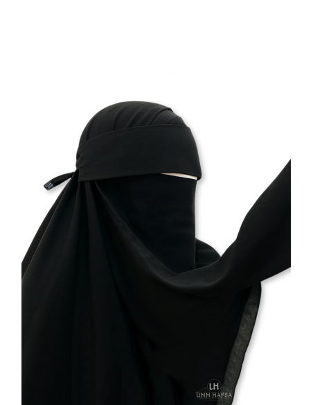 Ät-niqab (keps) Umm Hafsa – Svart