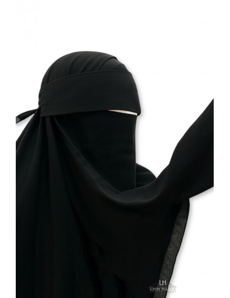 Ät-niqab (keps) Umm Hafsa – Svart
