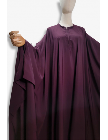 Stor Abaya Umm Hafsa - Plommon-Abaya Umm Hafsa-Maktaba-Ahloulhadith