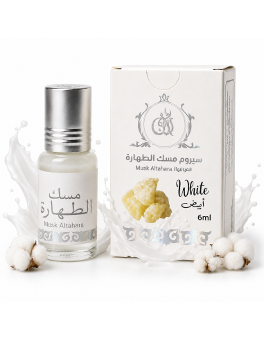 Musc Tahara Musc Blanc Nature – Musc Intime Sans Alcool – 6 ml – OudHob | عود الحب-Musc Tahara-Maktaba-Ahloulhadith