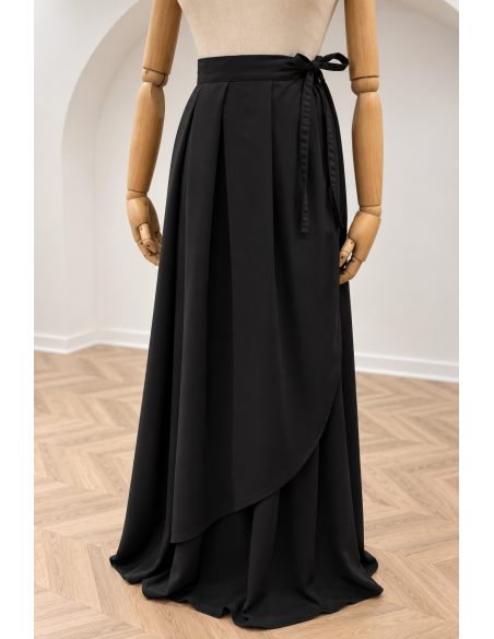 Wrap Skirt by Umm Hafsa - Black