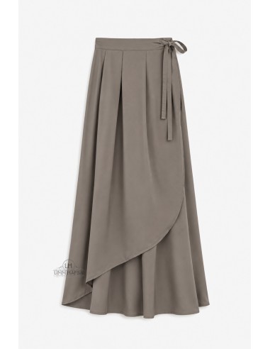 Jupe Portefeuille by Umm Hafsa - Taupe-Jupe/Sarouel Umm hafsa-Maktaba-Ahloulhadith