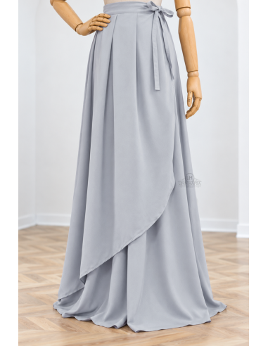 Falda Cruzada by Umm Hafsa - Azul Gris-Falda/Sarouel Umm hafsa-Maktaba-Ahloulhadith