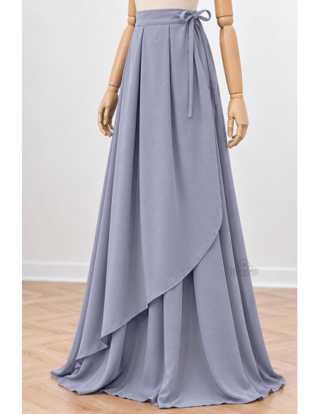 Falda Cruzada by Umm Hafsa - Gris frío