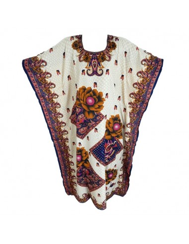 Vestido da casa - Motifs bleu roi-Vestido de casa-Maktaba-Ahloulhadith