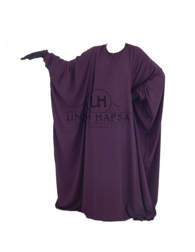 Fjärilsabaya Umm Hafsa - Plommon-Abaya Umm Hafsa-Maktaba-Ahloulhadith
