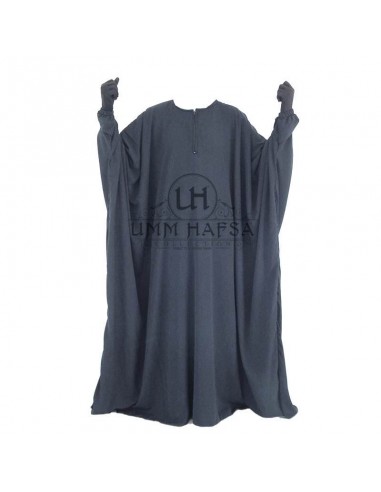 Vlinder abaya Umm Hafsa - Grijs-Abaya Umm Hafsa-Maktaba-Ahloulhadith