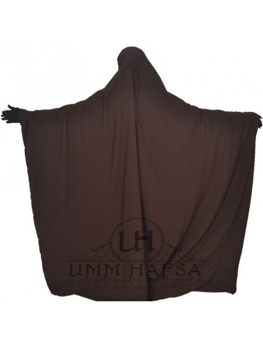 Jilbab Saoudien Classique Umm Hafsa - Marron-‎Umm Hafsa Collection®-Maktaba-Ahloulhadith